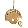 14K Yellow Gold San Diego Chargers Enamel Helment Pendant