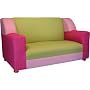 Elite VIP Kids Sofa by Fantasy Furniture - Green / Pink Leather