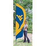 West Virginia Mountaineers Tall Team Garden House Flags 8.5 ft x 2.5 ft NCAA College...