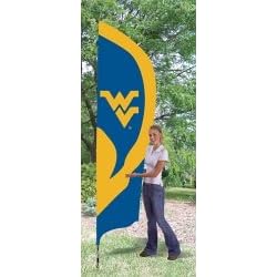 West Virginia Mountaineers Tall Team Garden House Flags 8.5 ft x 2.5 ft NCAA College... from Animal Houses