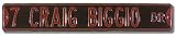 Steel Street Sign: 7 CRAIG BIGGIO DR