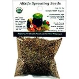 Certified Organic Alfalfa Sprouting / Sprout Seeds - Seed For Sprouts - 16 Oz