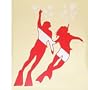 FREE FIRST CLASS USA SHIPPING/HANDLING. Dive Sticker for Couples Stickers Scuba Diver Diving Snorkel