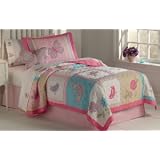 Flurry of Butterflies Twin Quilt with Pillow Sham by Pem America