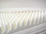 Convoluted 2.25" Memory Foam Topper with Zip Cover - Full