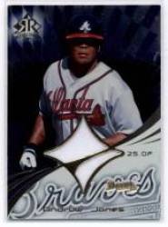 2004 Reflections #174 Andruw Jones - Atlanta Braves (Piece of Authentic Jersey ) (Baseball Cards)