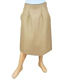 Women's Size Adjustable Waist A-Line Ankle Length Skirt