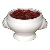 Porcelain Whiteware Crockery Set - Miniature Lion Head Soup Bowl White - 72mm 100ml 3.5oz (Box 6) - ideal for single bites and dips!