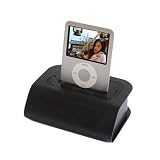 IPREMIERTEK - Aluminum Cradle / Docking station with AV output, USB hot sync data cable and AC adapter for iTouch/ 5G Photo Video / Mini / Nano 3rd/4th / Classic with Remote - Black