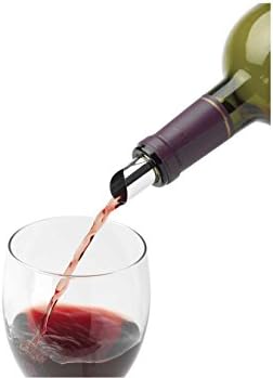 Caseqa No Drip Wine Pourer Set of 10 Wine Disc Pour Spouts Reusable - Silver
