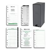 Day-Timer Portable 2-Page-Per-Day Reference Refill with Storage Set - July 2008