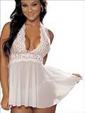 Cha Cha Babydoll Plus, ONE SIZE PLUS, WHITE