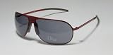 AUTHENTIC - designer/brand: CHRISTIAN DIOR line: HOMME style/model: 0069/S frame color: RED lenses: GRAY shape: WRAP AROUND AVIATOR MODERN SUNGLASSES/SUNNIES/SHADES (made in Italy) - mens/womens/unisex