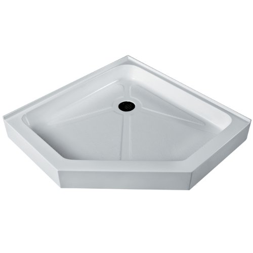 Vigo Industries VG06069WHT40 Neo Angle Shower Base, White