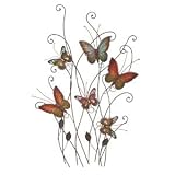 Butterfly Garden Metal Wall Art 32 Ready to Hang