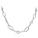 Sterling Silver Fancy Link Necklace 18