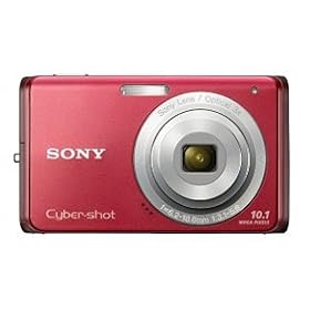 Sony Cybershot DSC-W180 10.1MP Digital Camera with 3x SteadyShot Stabilized Zoom and 2.7-inch LCD (Red)