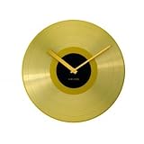 Kitchen & Housewares : Present Time  Wall clock Mega Disc Golden Record