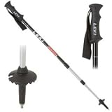LEKI Trail Trekking Poles - 1 Pair Black/Red, 65-145cm