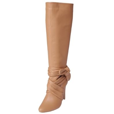 Brinley Co Womens Knot Detail High Heel Boot