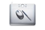 Bamboo Fun (Medium) Silver Tablet with Pen, Mouse & Graphics Software