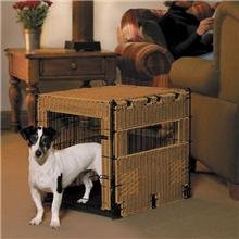 Childrens Toyshop  Pet Supplies : Midwest Bay Isle Wicker-Style Dog Crate, Extra Small