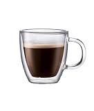 Bodum Bistro Double-Wall Insulated Glass Espresso Mug, Set of 2