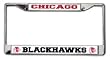 Chicago Blackhawks Chrome License Plate Frame - SET OF 6 - Sports Merchandise