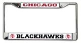 Chicago Blackhawks Chrome License Plate Frame