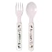 Fork Spoon Set Baby Cie La Jungle: Jungle Yellow Melamine Colorful Melamine Dinnerware with wording