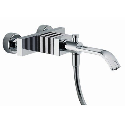 Bio Wall Mount Bath Finish: Chrome