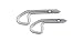 Third Party New : Vaude Klebehaken Niro 70mm