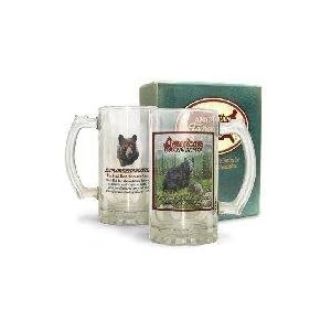 Black Bear Glass Beer Mug by American Expedition