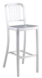 ITALMODERN Cafe-B Barstool, Matte Aluminum