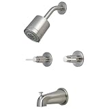 Kingston Brass KBX8148NDL NuvoFusion Tub and Shower Faucet, Satin Nickel