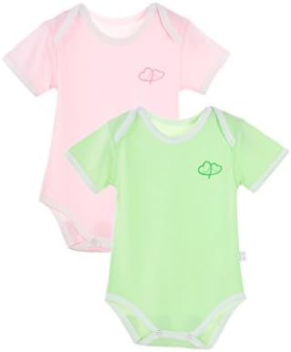 Cloudy Arch Unisex-baby 2 Pack Short Sleeve Romper