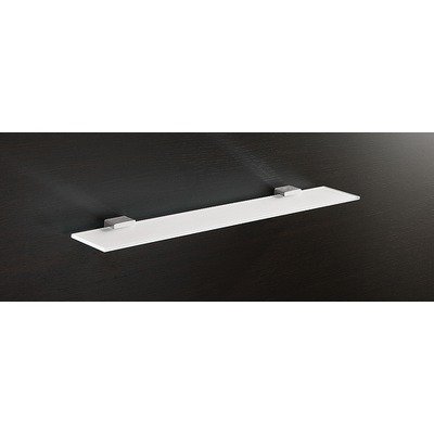 Lounge Glass Shelf with Chrome Hardware