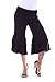 Boutique Republic Women Solid Ruffle Fold Over Capri Short Pants - Palazzo Pants