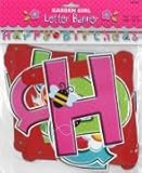 誕生日レターバナー　ガーデンガール