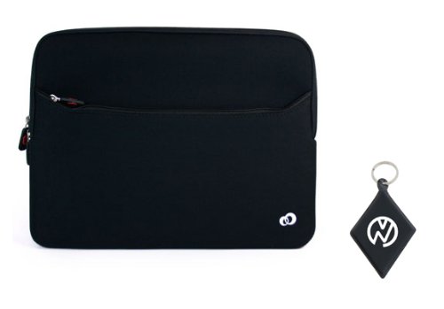 Acer Aspire TimelineX AS3830T-6492 13.3 Inch Laptop Neoprene Case With Dual-Pocket Color Black + Nuvur ™ Keychain- black friday deal