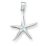 Sterling Silver StarFish Pendant with 20 inch Sterling Silver Chain