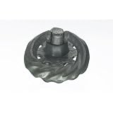 Top Knobs M5V Tudor pull - Vertical Backplate Ring Pull - Pewter Light