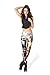 Roseate Women's 3D Pattern Leggings Fitted Pants Gym Workout Running Tights 30