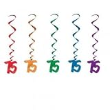 75 Whirls (asstd colors) Party Accessory  (1 count) (5/Pkg)