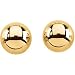 14K Yellow Gold Half Ball Earring