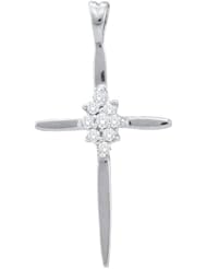 0.08CTW DIAMOND CROSS PENDANT