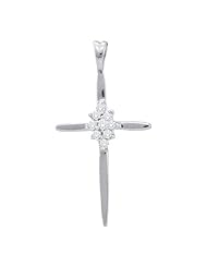 0.08CTW DIAMOND CROSS PENDANT