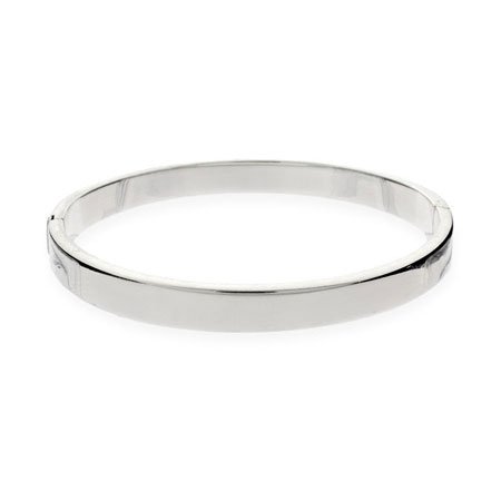 5mm Flat Sterling Silver Bangle Bracelet