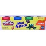 Play-doh Mini/Travel 4 Pack (Yellow, Green, Blue, Red)