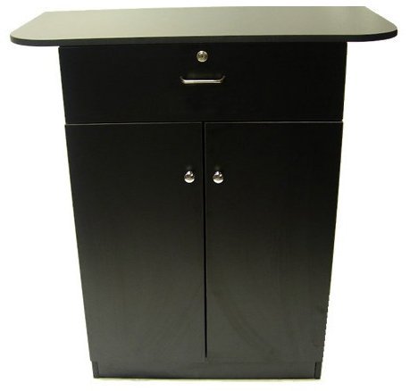 Barber Styling Station with Storage - Multiple Colors Available (Black)